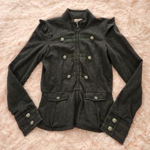 Juicy Couture Metallic Charcoal Gray Jacket